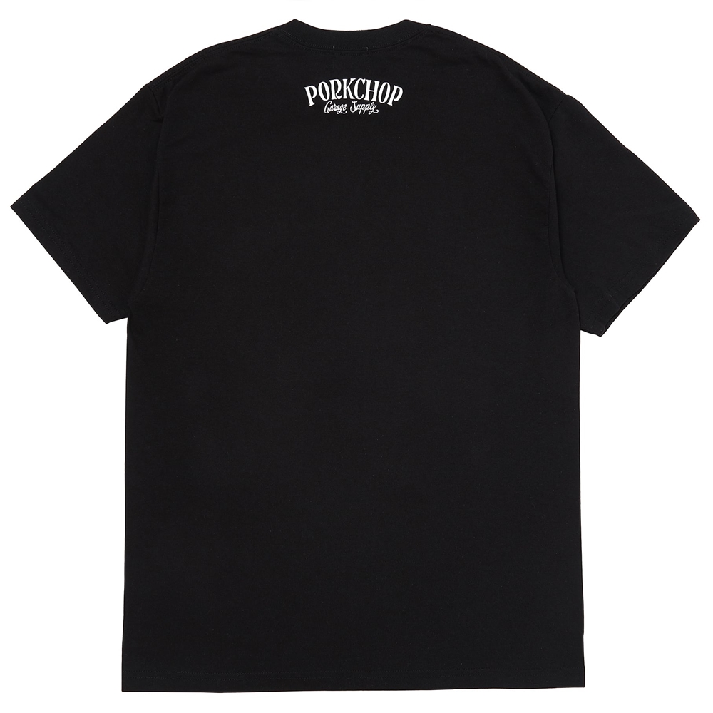 画像: PORKCHOP/PORK FRONT TEE 25（BLACK）［ポークフロントT-25春夏］