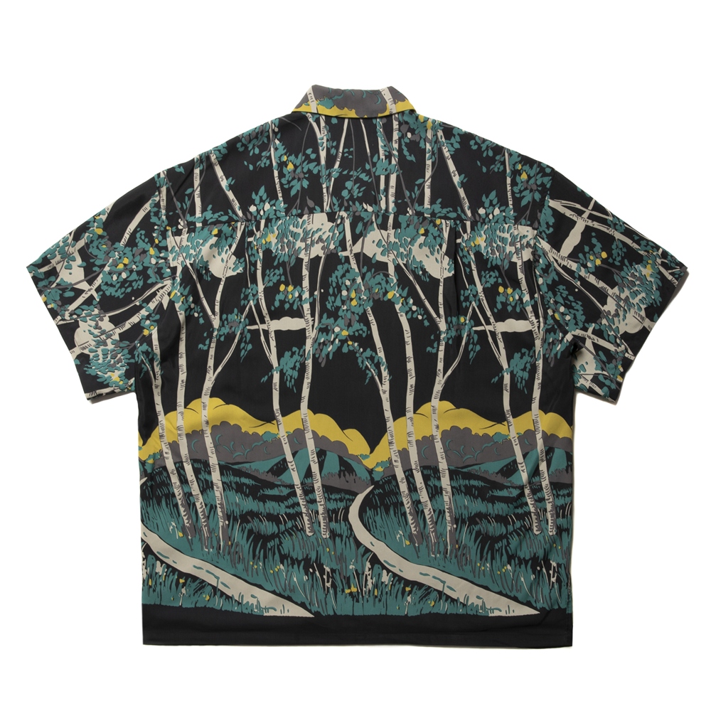 画像: COOTIE PRODUCTIONS/Rayon Open Collar S/S Shirts（Black）［レーヨンオープンカラーシャツ-25春夏］