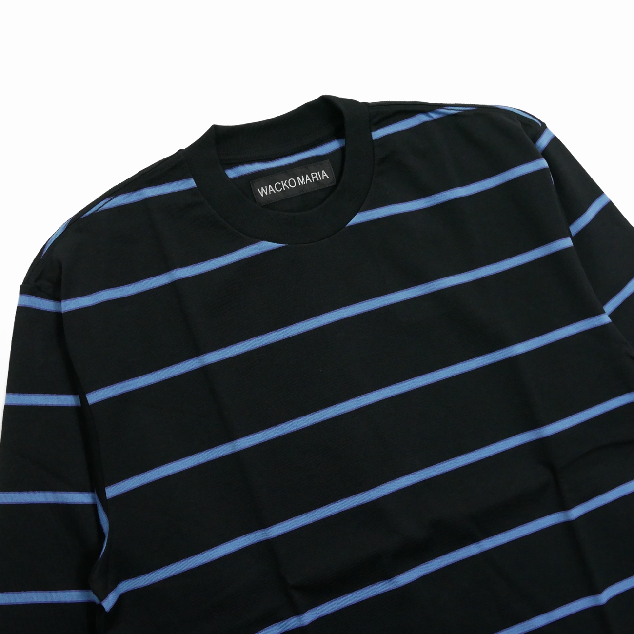 画像: WACKO MARIA/STRIPED LONG SLEEVE T-SHIRT（BLACK）［ストライプ長袖T-25秋冬］