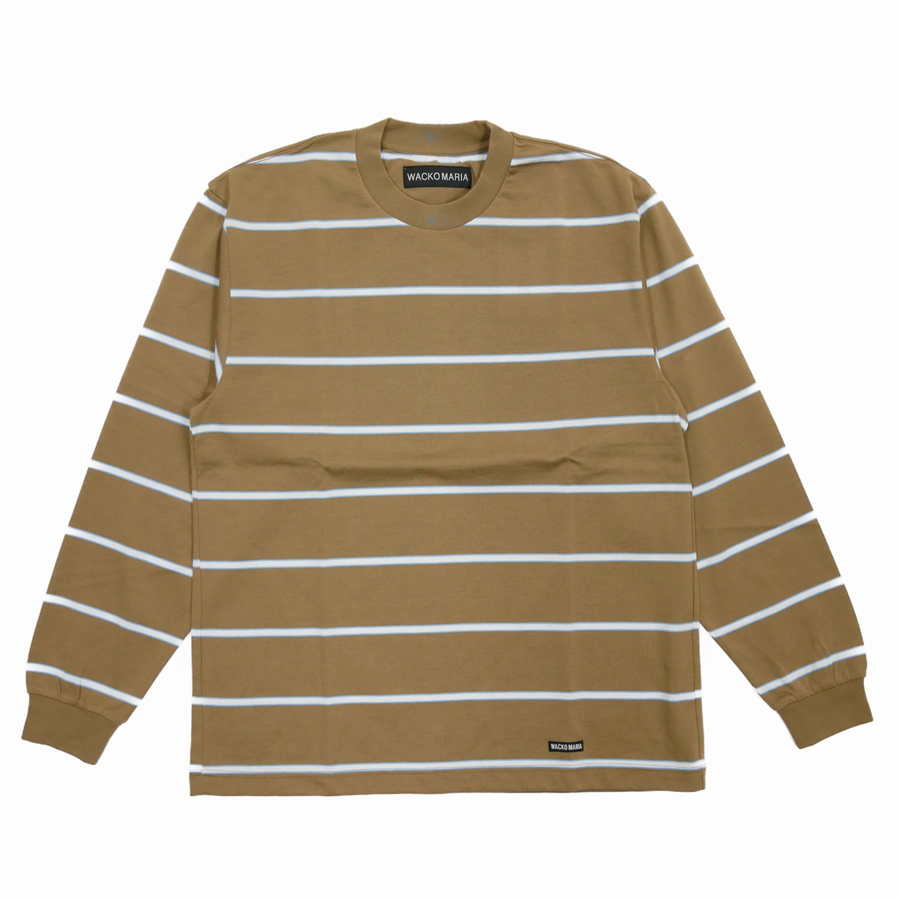 画像: WACKO MARIA/STRIPED LONG SLEEVE T-SHIRT（BROWN）［ストライプ長袖T-25秋冬］