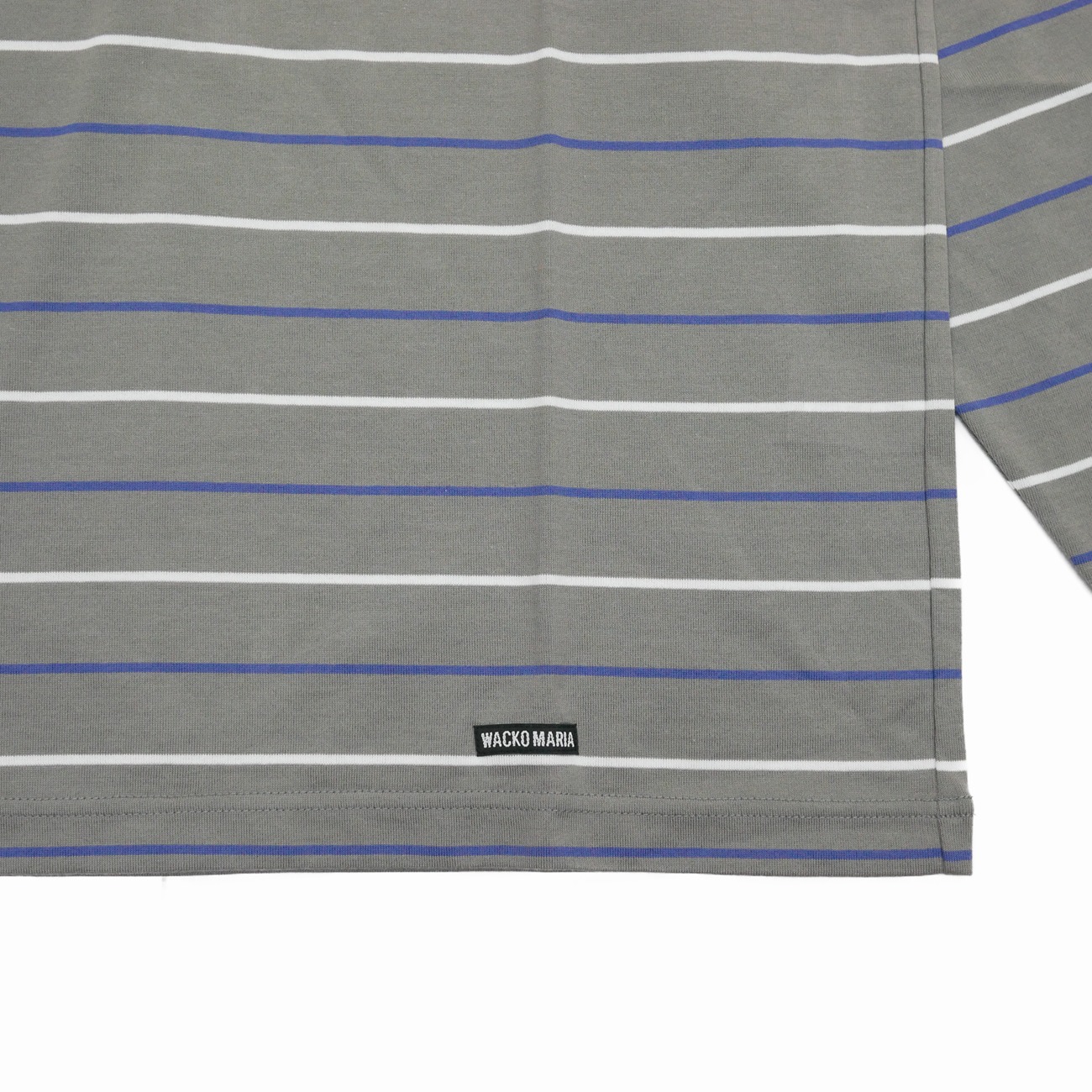 画像: WACKO MARIA/STRIPED LONG SLEEVE T-SHIRT（GRAY）［ストライプ長袖T-25秋冬］
