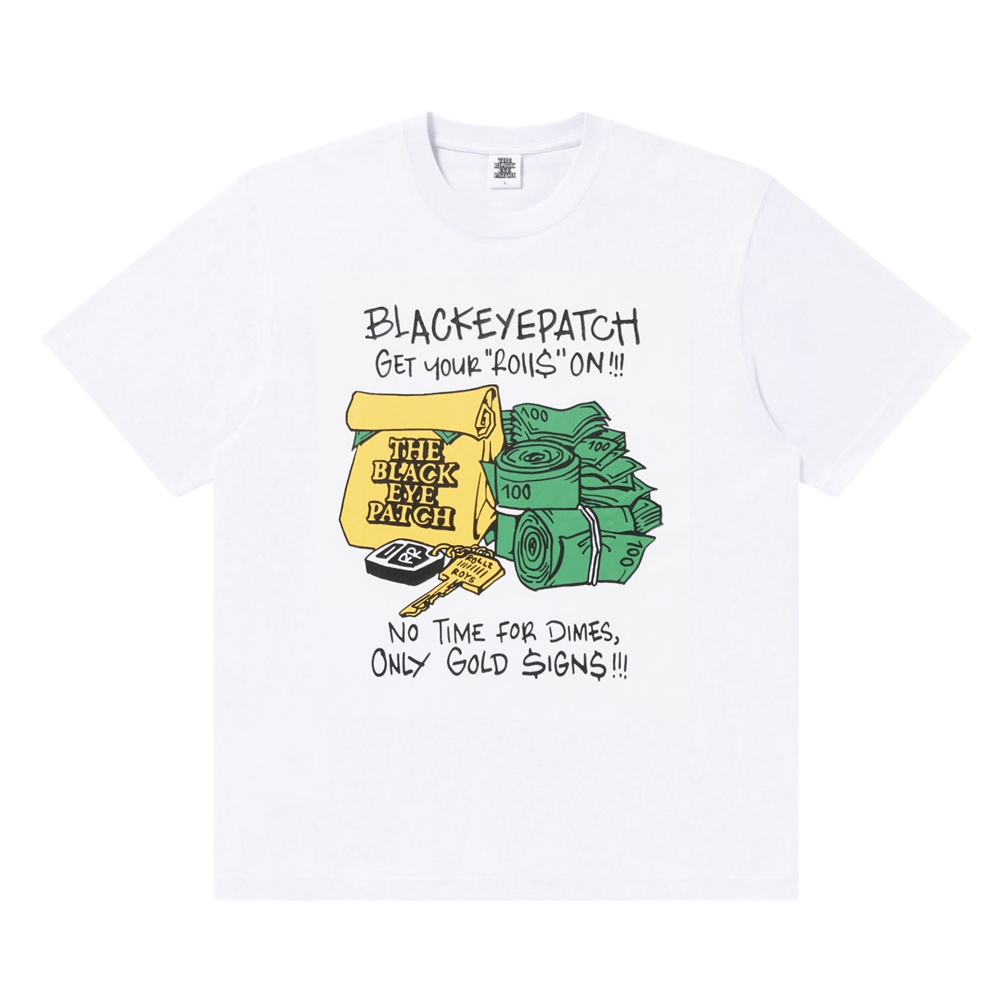 画像: BlackEyePatch/GET YOUR ROLLS ON TEE（WHITE）