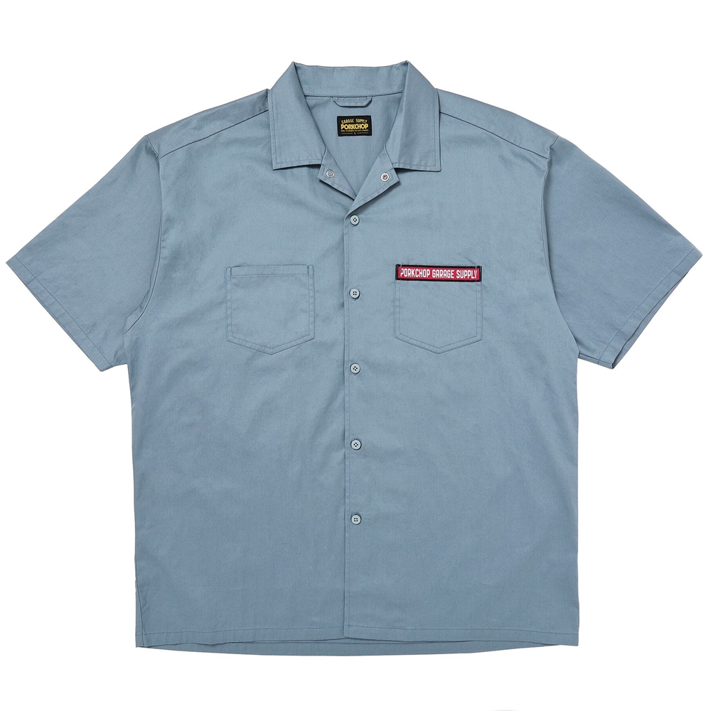 画像: PORKCHOP/PCGS WORK SHIRT（BLUE GRAY）［ワークシャツ-25春夏］