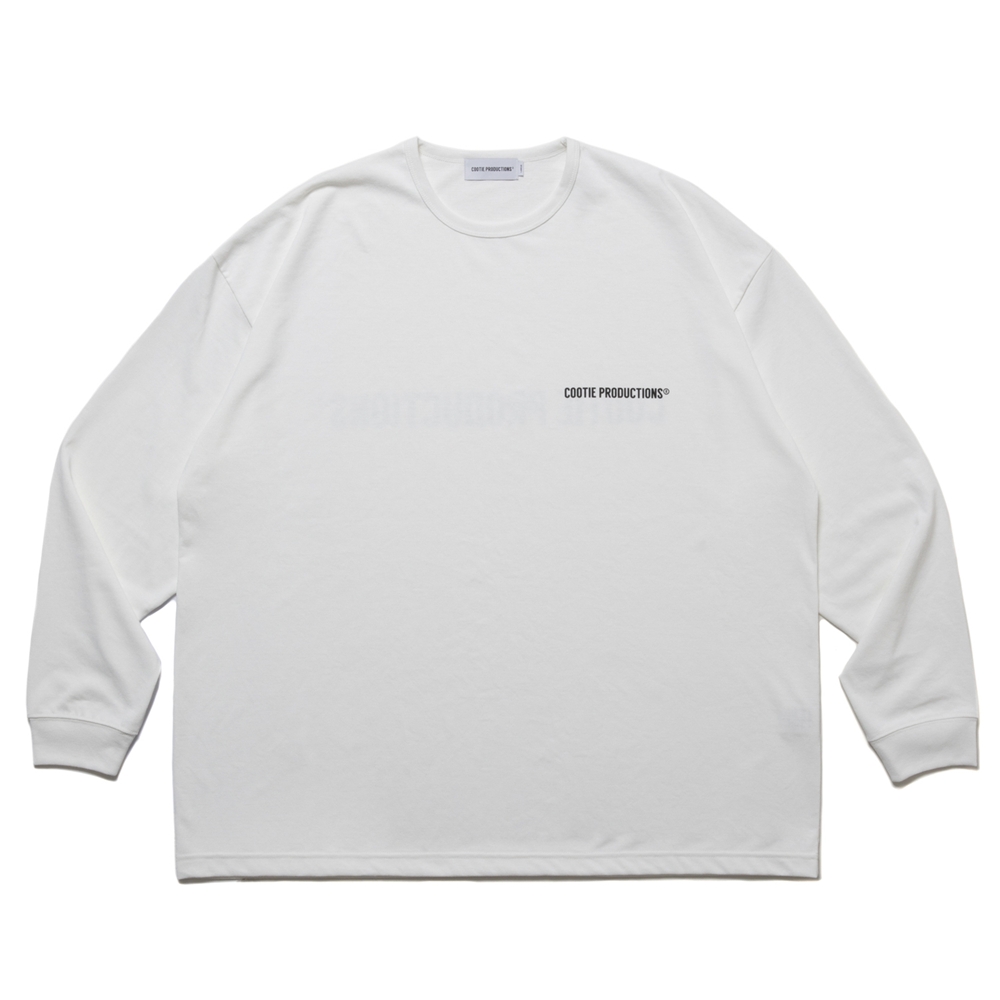 COOTIE PRODUCTIONS/Dry Tech Jersey Oversized L/S Tee（White