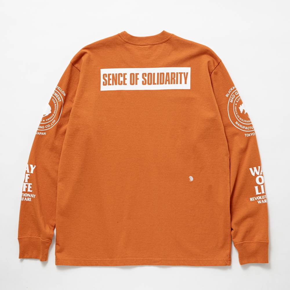 RATS/TWO WHEEL L/S TEE（ORANGE）［ツーホイール長袖T-25秋冬