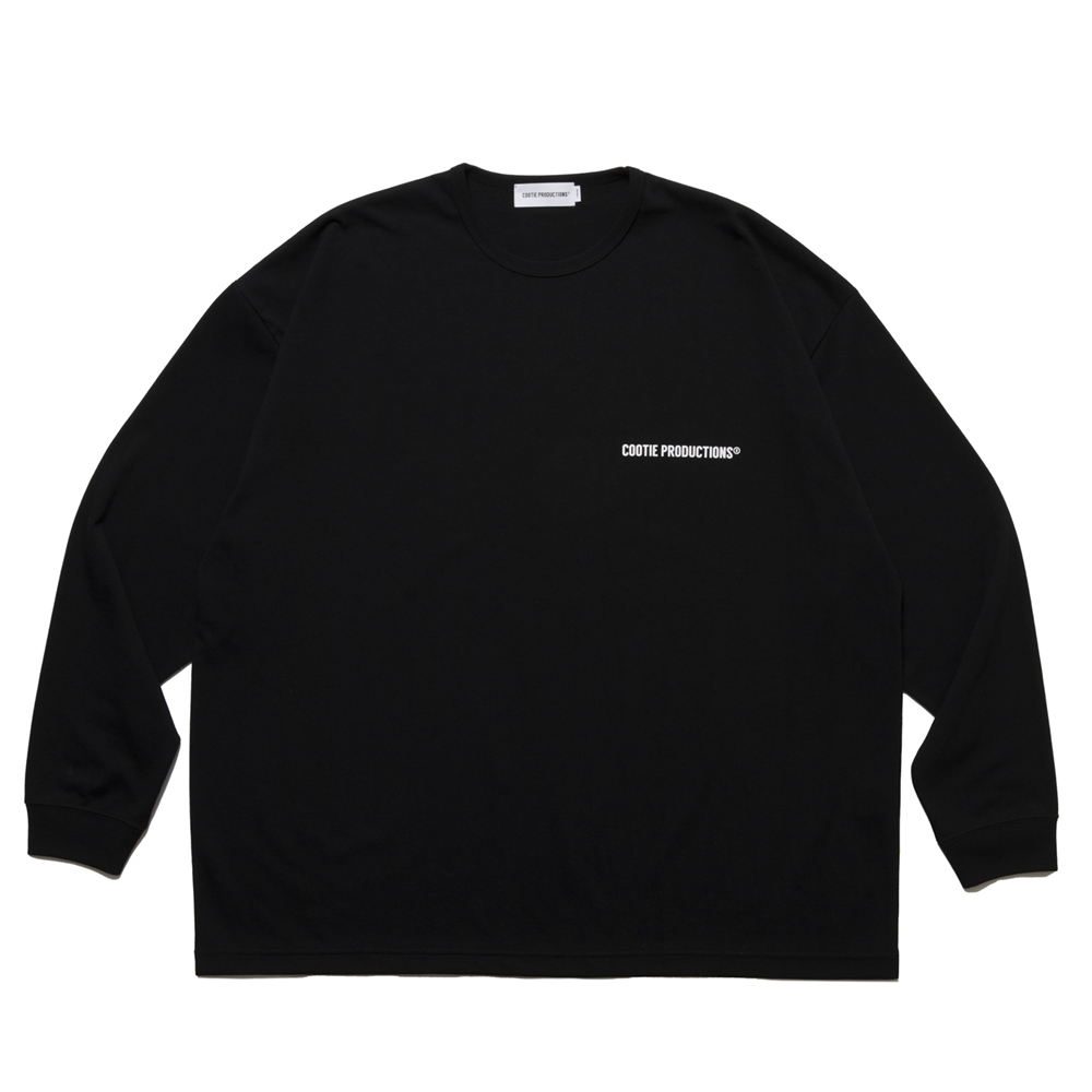 COOTIE PRODUCTIONS/Dry Tech Jersey Oversized L/S Tee（Black
