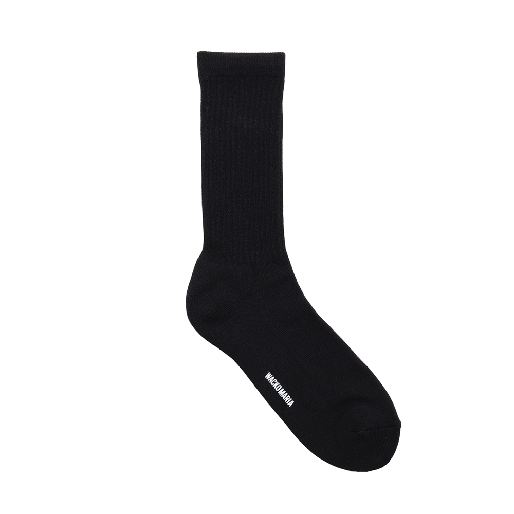 画像: WACKO MARIA/SPORTS SOCKS（BLACK）［スポーツソックス-25秋冬］