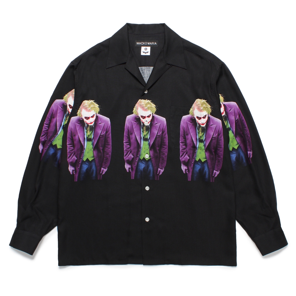 トップス WACKOMARIA HAWAIIAN SHIRT DARK NIGHT WACKO MARIA/THE DARK KNIGHT TRILOGY / HAWAIIAN SHIRT（BLACK