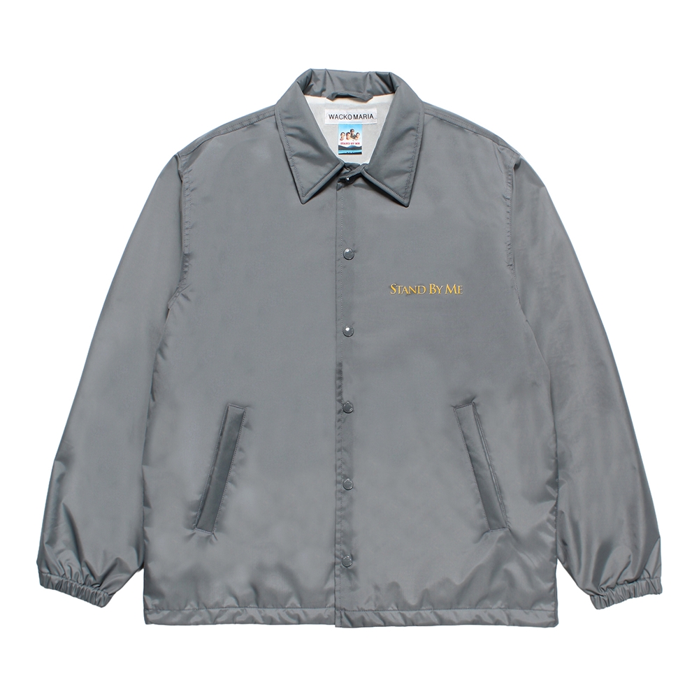新品ワコマリアWACKOMARIA×ネックフェイスコーチジャケットGRAY/M 新品ワコマリアWACKOMARIA×ネックフェイスコーチジャケットGRAY/M