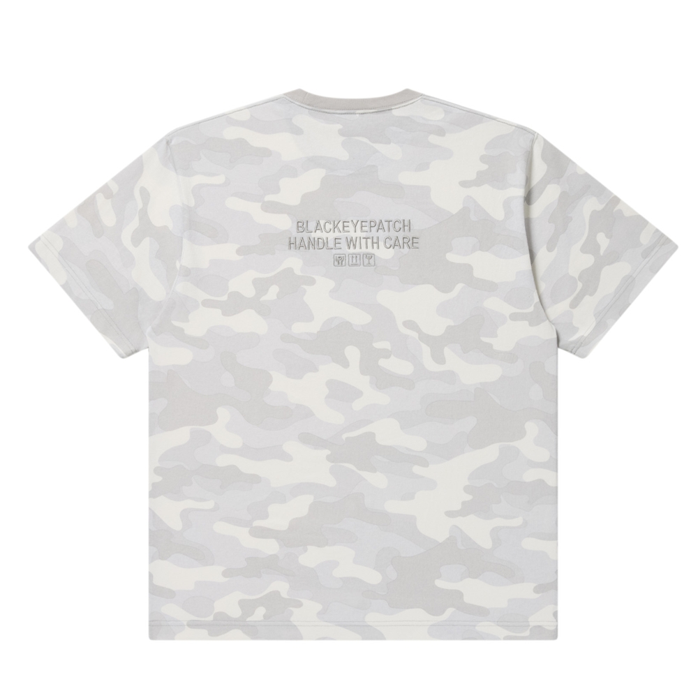 BlackEyePatch/HWC LABEL EMBROIDERED TEE（WHITE CAMO） - JONAS