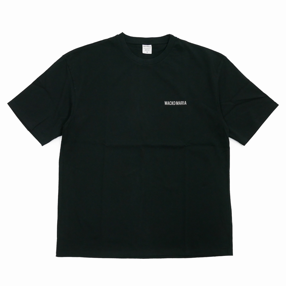 wackomaria washed heavy weight 刺繍T 03 S WACKO MARIA/WASHED HEAVY WEIGHT T-SHIRT（BLACK）［刺繍T-25