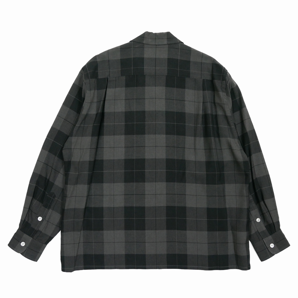 ワコマリア25ss オンブレチェックカラーシャツS/S GRAY S ワコマリア25ss オンブレチェックカラーシャツS/S GRAY S WACKO