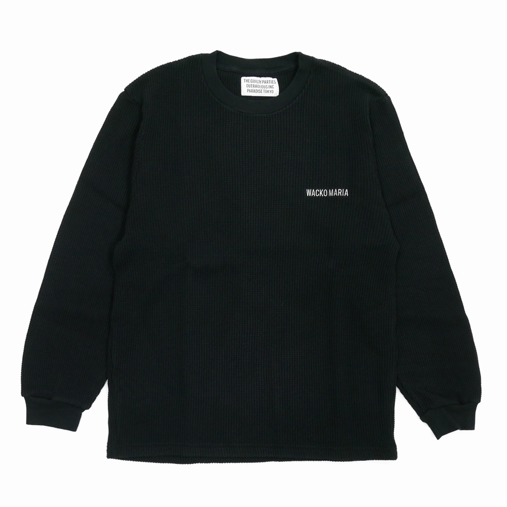 黒XL【WACKOMARIA】世界平和PJT SWEAT／新品タグ付／送料込 WACKO MARIA/世界平和プロジェクト / SWEAT SHIRT（BLACK