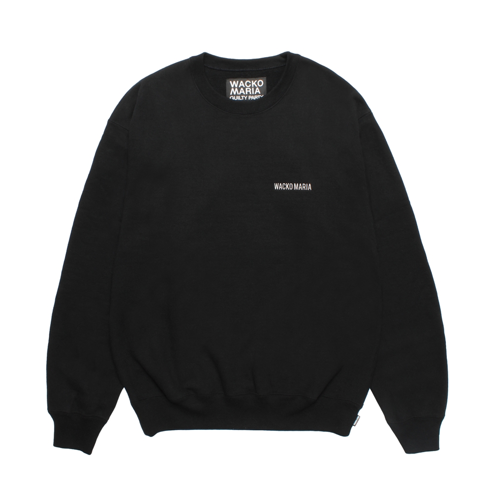 wackomaria ヘビーウェイト クルーネック スウェット トレーナー XL WACKO MARIA/HEAVY WEIGHT SWEAT SHIRT（BLACK）［クルーネック