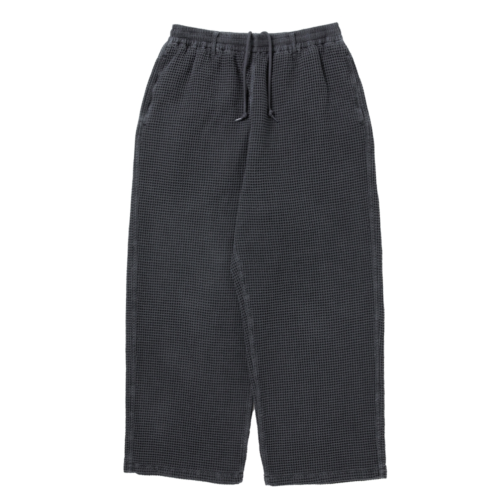 COOTIE PRODUCTIONS/Pigment Dyed Waffle Easy Pants（Black
