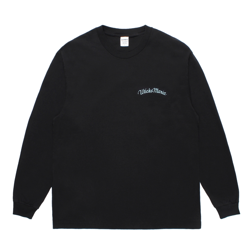 WACKO MARIA/WASHED HEAVY WEIGHT LONG SLEEVE T-SHIRT（BLACK